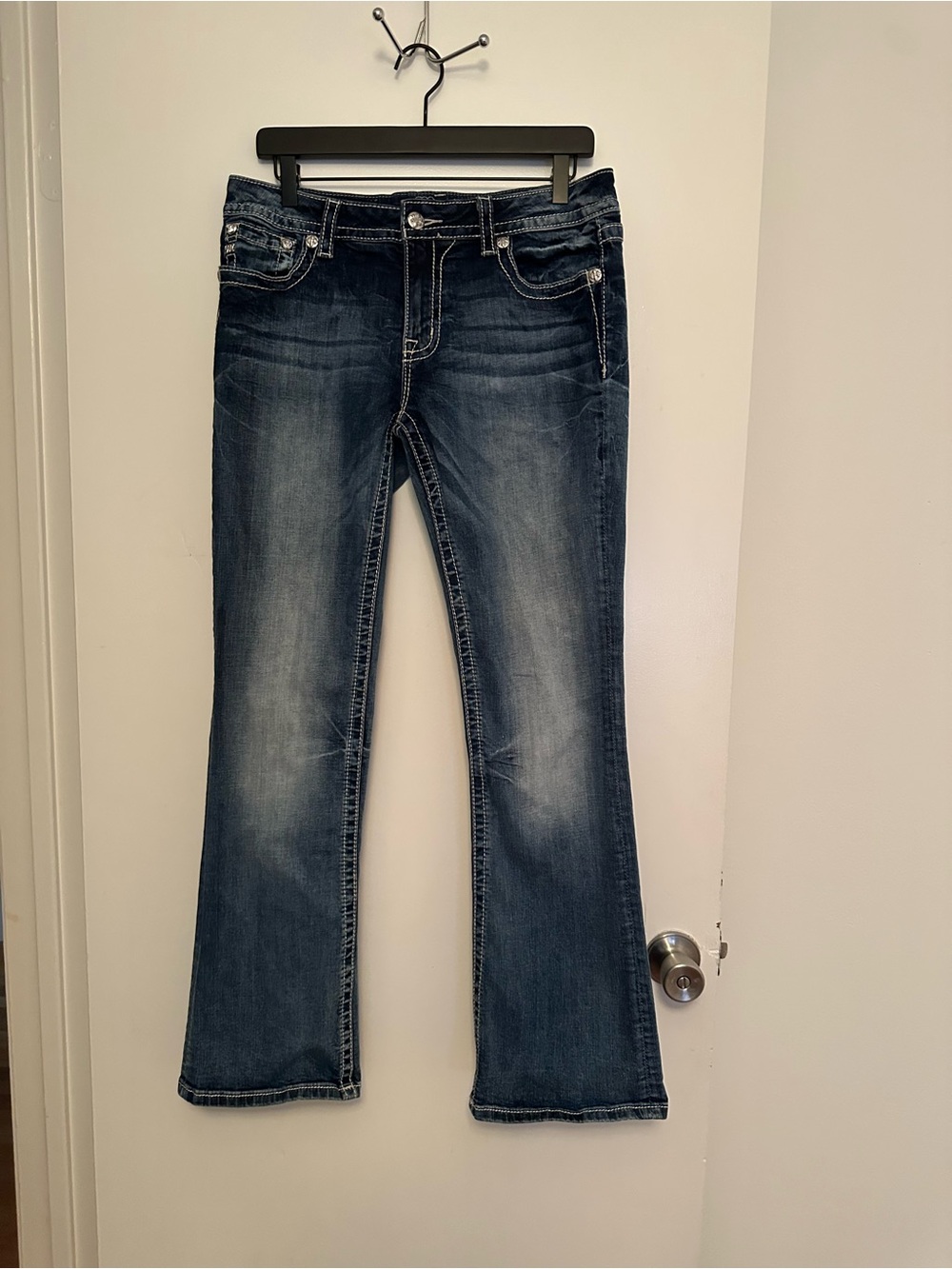 Miss Me Dark Blue Signature Boot Jeans